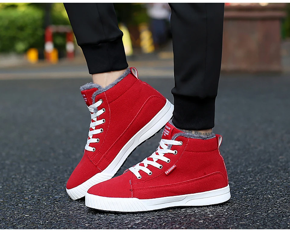 Winter couple shoes high top warm fashionable board shoes men's and women's casual shoes