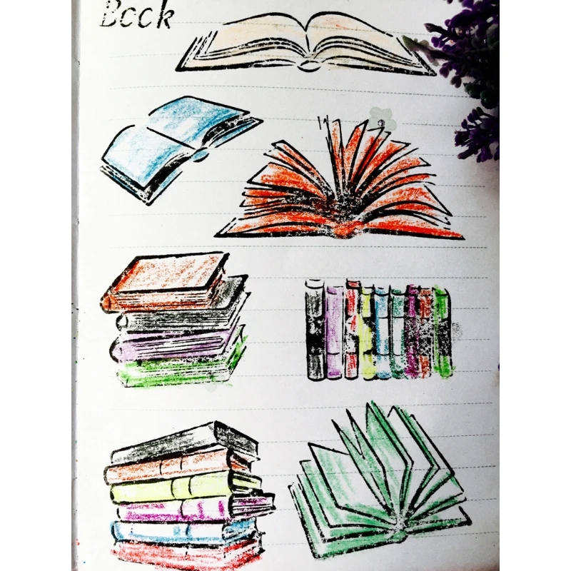 Книга DIY силиконовый прозрачный штамп цепляется печать тиснение для скрапбукинга альбом декор M4YD