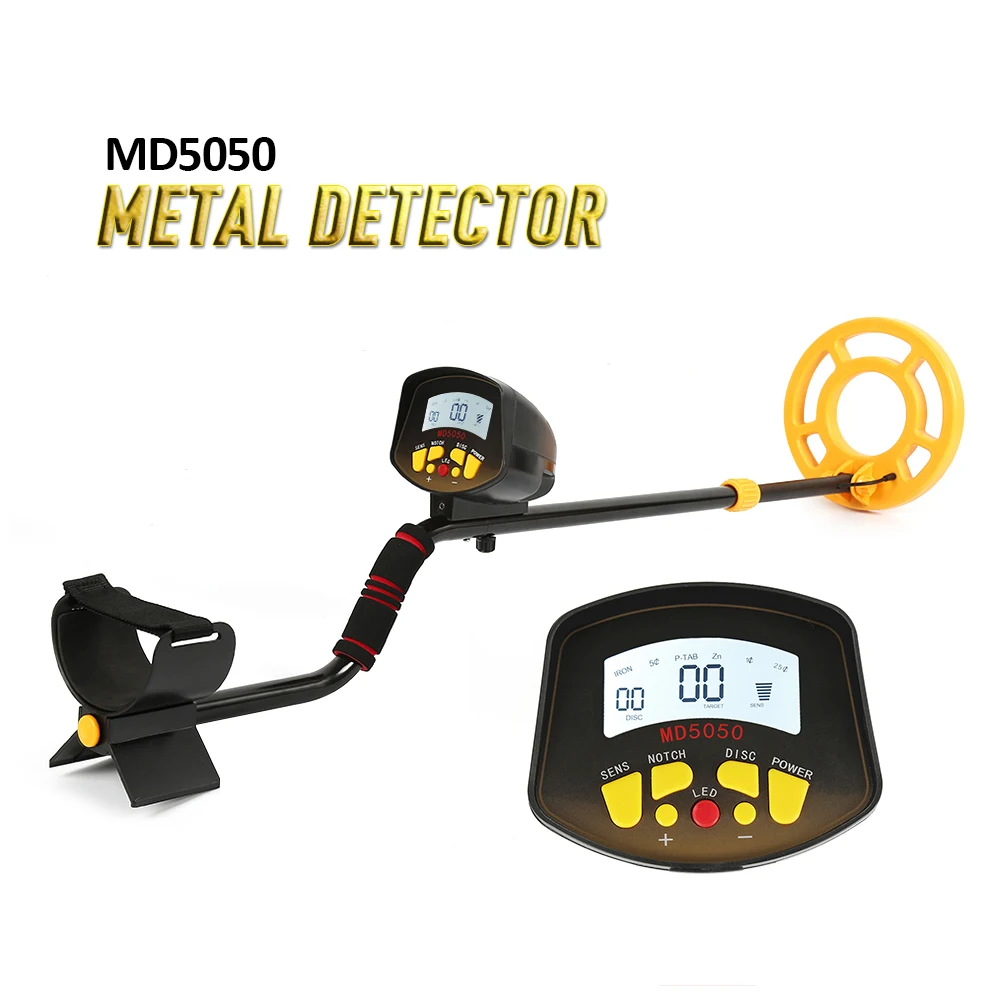 MD5050 металлоискатель Легкая установка подземный детектор золота Высокая чувствительность Pinpointer ювелирные изделия Золото Металлоискатель искатель