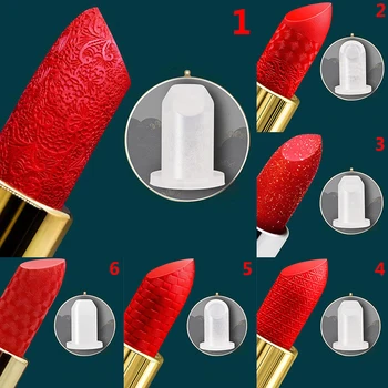 

6 Types 12.1mm Lipstick Mold Good Use Lipstick Mould Craft Tool Silicone DIY Lip Balm Cosmetic Mould Holder