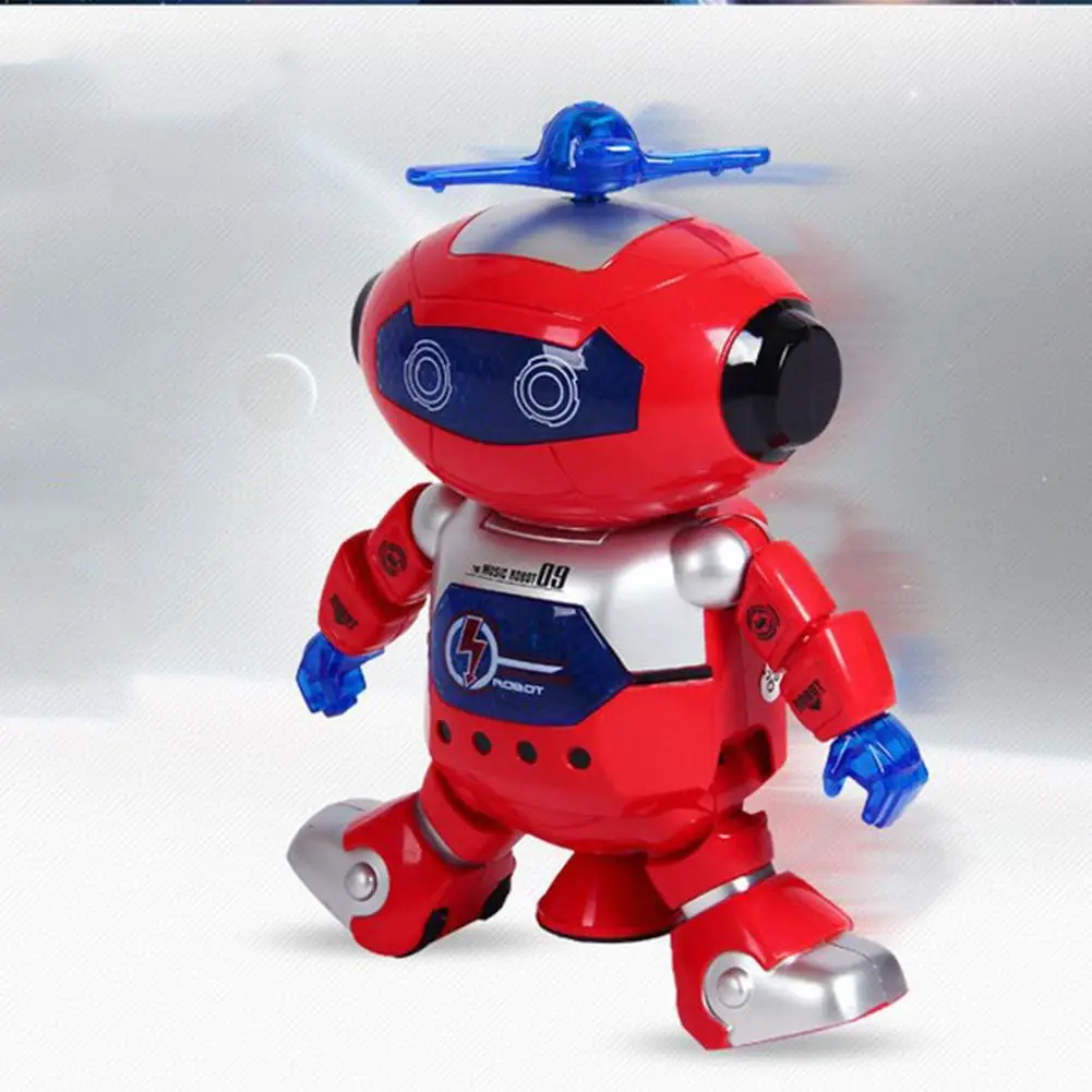 Electronic Robot Toy for Kids Support Astronaut Walking Dance 360 Degree Rotation Light Music Robot Electronic Toy Children Gift