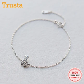 

Trustdavis Minimalist 100% 925 Sterling Silver Fashion Sweet Hollow Deer Bracelet For Women Wedding Party Fine Jewelry DS453