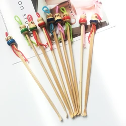 10pcs/lot Ear Wax Pickers Wood Earpick Wax Remover Curette Ear Pick Cleaner Ear Cleaner Spoon Care Ear Clean Tool Random Color