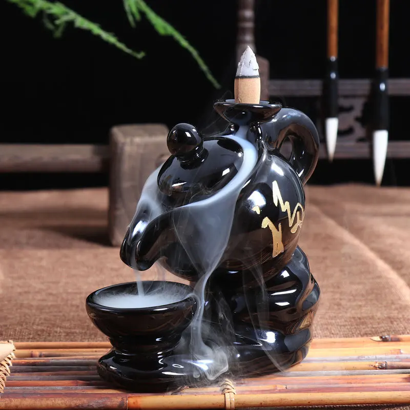 

2019 Humidifier Encens Luck Or Blessing And Backflow Censer Teachers The Ceramics Handicraft Gift Household Furnishing Articles