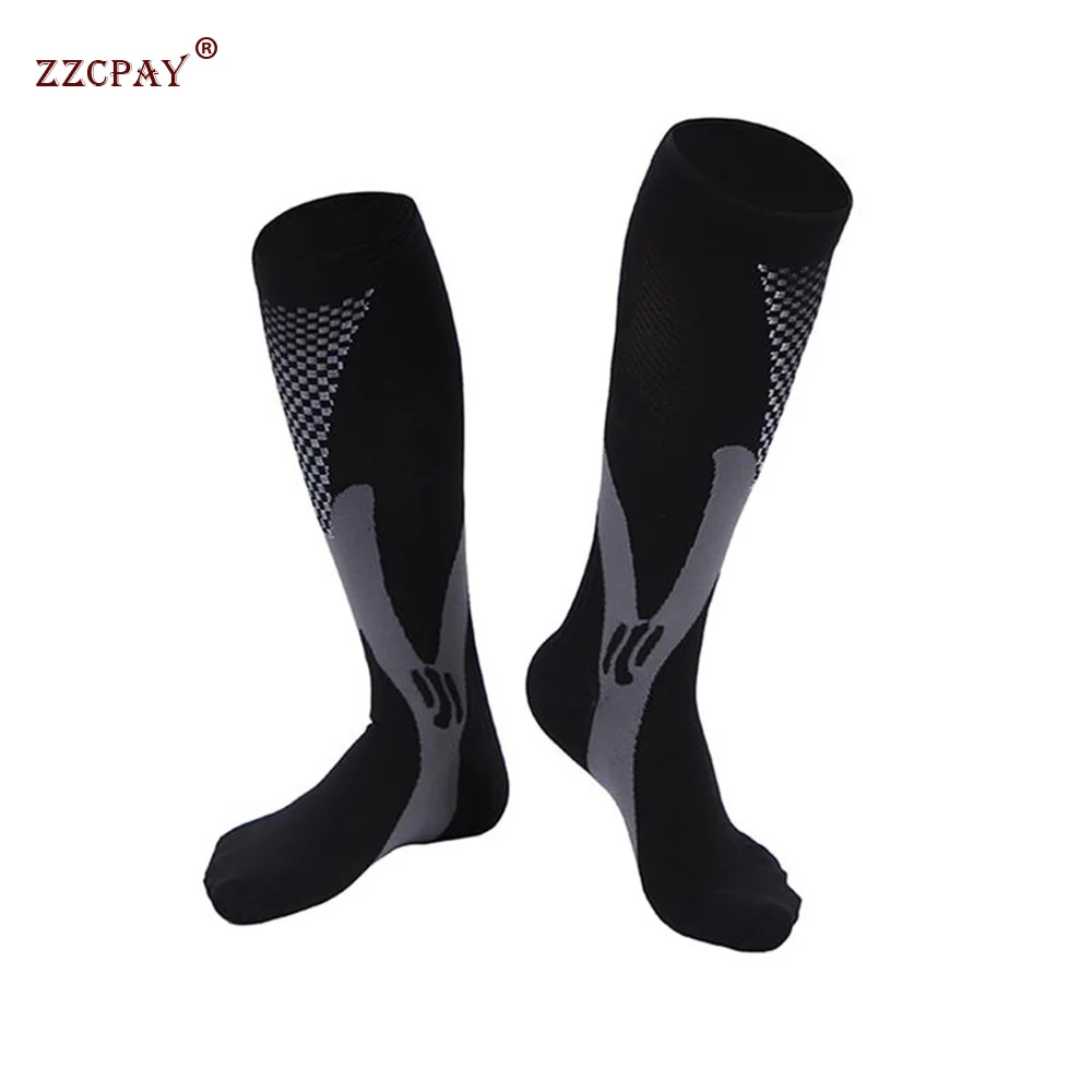 Large Size Compression Socks Fit For Sports Run marathon Compression Socks For Varicose veins Football stockings High Stockings