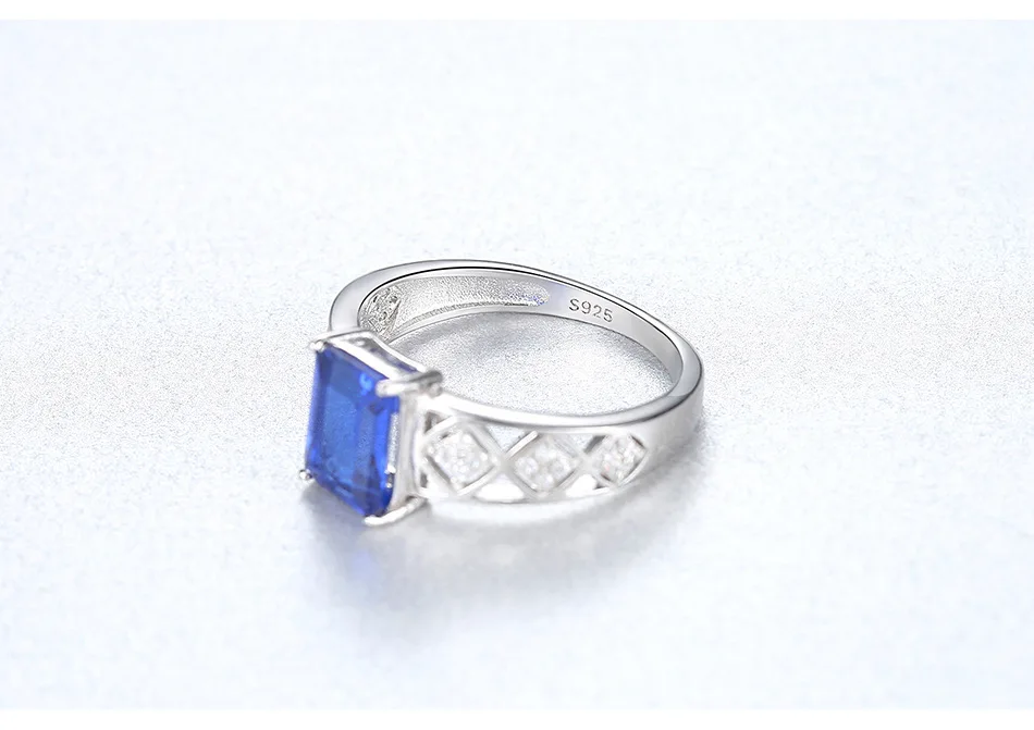 PAG&MAG 925 пробы Серебряное модное Европейское и американское воздушное кольцо с голубым камнем