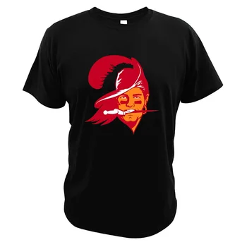 

Tom Brady Soccer Player T Shirt Buccaneer Professional Sports Team 100% Cotton Vintage Soccer Fans T-shirt