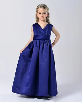 

2020 Children's V-neck bow dress