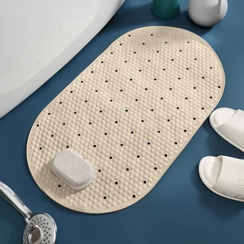 

39*69cm Bath Non Slip Shower Mat PVC Rubber Massage Mat Bathroom Shower Room Powerful Suction Cups Floor Mat