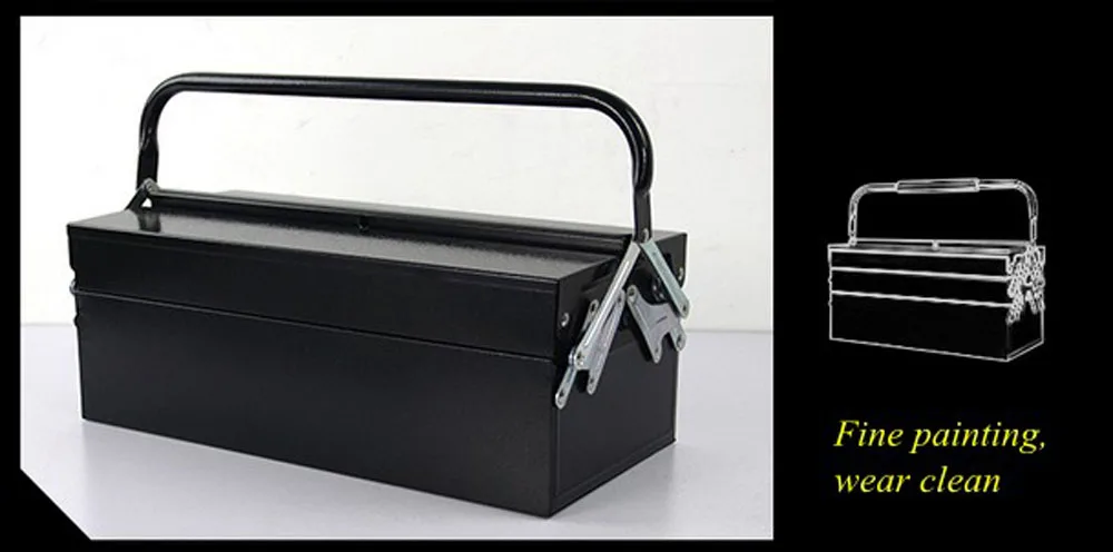 Железный металлический ящик для инструментов многофункциональный оловянный сундук ящик для хранения Чемодан No. Ящик для инструментов