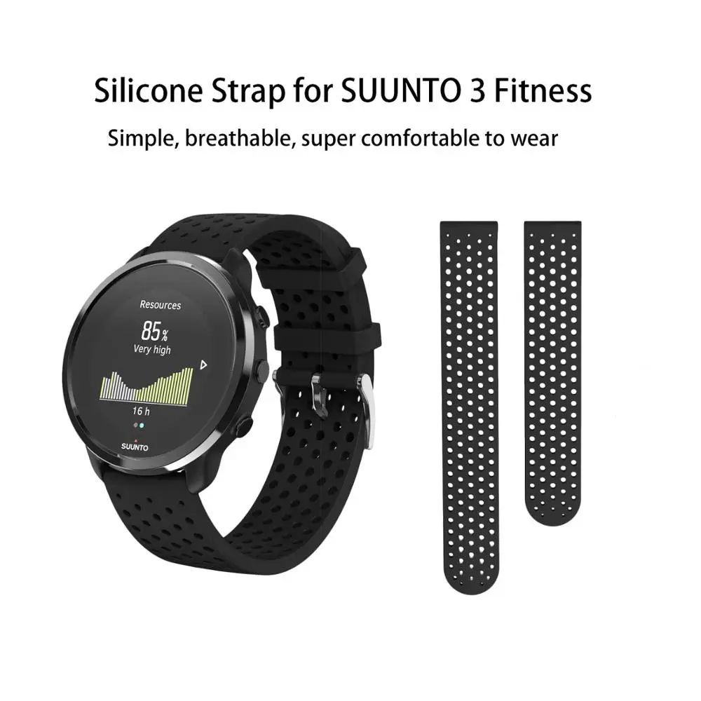 Мягкий силиконовый ремешок для часов для SUUNTO 3 фитнес-группа Replacemnet браслет совместимый SUUNTO 3 Фитнес Смарт-аксессуары для наручных часов