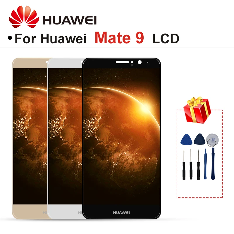 ЖК дисплей для HUAWEI Mate 9 сенсорный экран дигитайзер Huawei с рамкой детали замены зеркального экрана|Экраны
