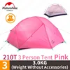 3 Person Pink 210T
