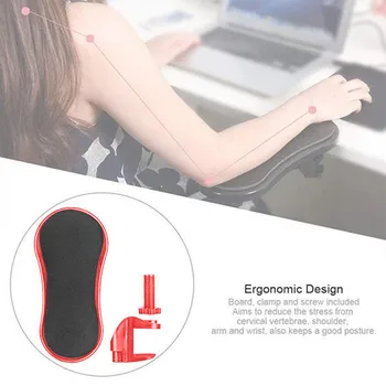 

Rotating Computer Arm Support Attachable Arm Rest Pad On Desk Computer Desktop Tablet Mouse Pad Arm Wrist Rests Chair Extender