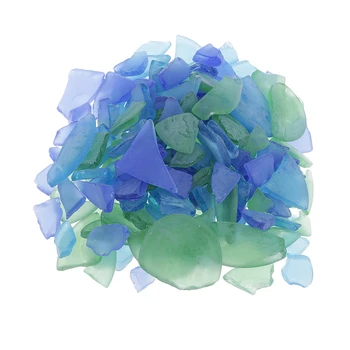 

Bulk 500g DIY Crafts Sea Glass Frosted Clear Beach Glass For Jewelry Making