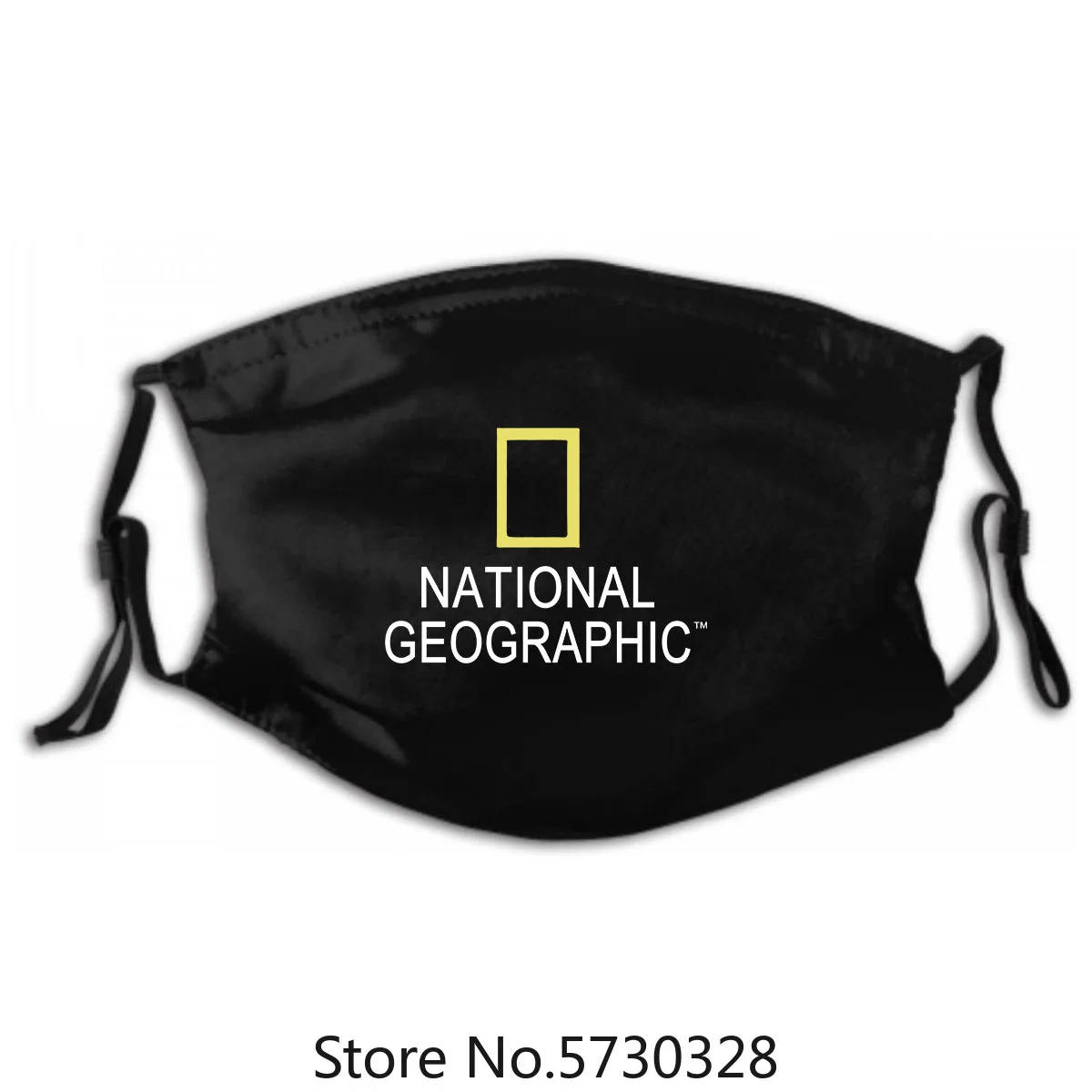 

National Geographic Magazine Mask Filters 5 Layers of Protection for Unisex Black Washable Reusable Mask with PM2.5