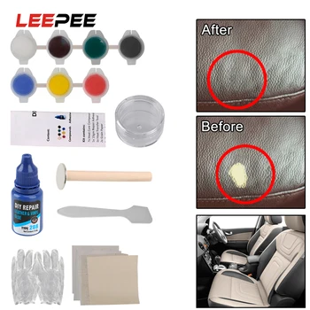 

LEEPEE Liquid Leather Vinyl Repair Tool Auto Car Seat Sofa Coats Holes Scratch Cracks Rips Universal Jacket Purse Shoes Cleaner