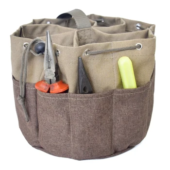 

Multi-Function Canvas Parachute Bag Worker Tools Bag Small Parts Bag Electrical Screwdriver Pliers Tools Portable Storage Bag