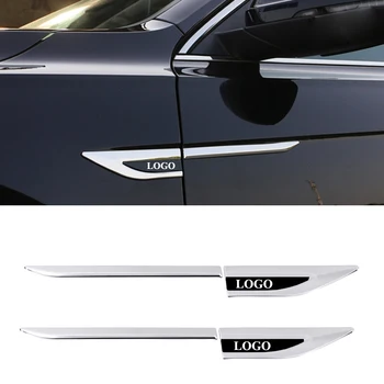 

2pcs Car Side Sticker for Volkswagen VW Rline Passat B6 B7 Golf 4 MK4 MK5 Jeeta MK6 Tiguan CC R line Rline Emblem Badge Sticker