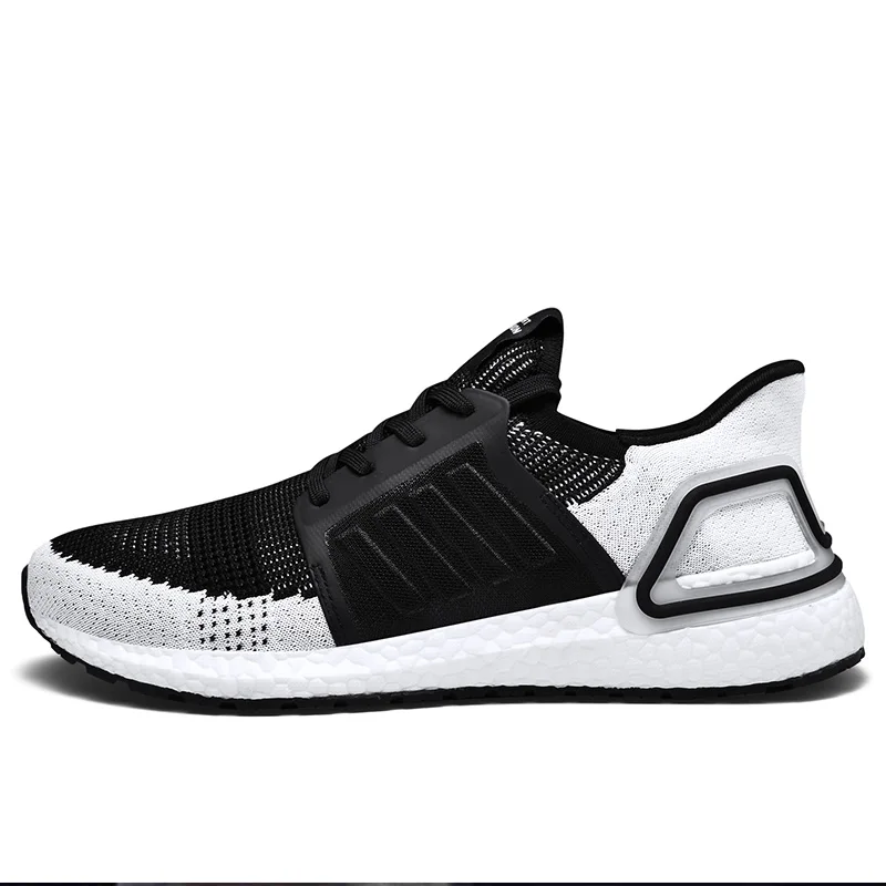 Размер 46 47 Ultraboost мужские кроссовки для бега трикотажные легкие мужские s беговые мужские кроссовки спортивные кроссовки обувь zapatillas hombre Deportiva - Цвет: Black Gay