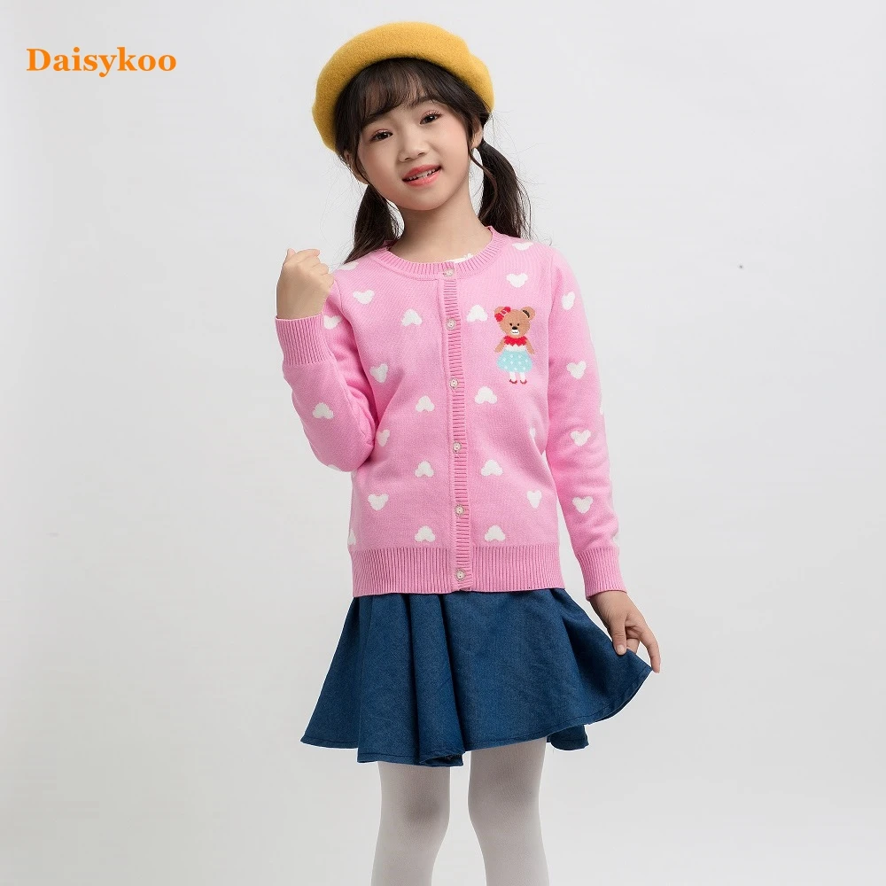 Daisykoo/свитер для маленьких девочек с героями мультфильмов осенне-зимний детский