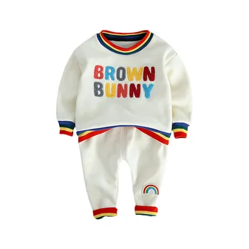 

New Spring Autumn Children Boys Clothing Boys Casual Sports T-shirt Pants 2pcs/Set Infant Outfit Kids Clothes Suit Tracksuits