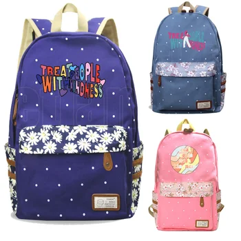 

Fine Line Schoolbag Girl Treat People with Kindness Backpack Harry Styles Backbag Trave Mochila Masculina Plecak Anime Bookbag