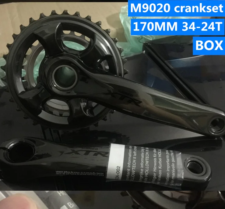 SHIMANO XTR FC-M9020 диаметра окружности болтов(11 Скорость MTB велосипедная Звездочка M9020 M9000 30 т 32 34 Т 36 велосипедный Кривошип - Цвет: 170MM 34-24T BOX