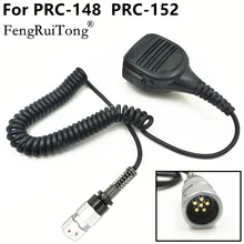handheld speaker microphone 6 pin ptt for TRI TCA/AN PRC152 PRC148 Talkie Walkie Adapter?Out of 3.5 audio