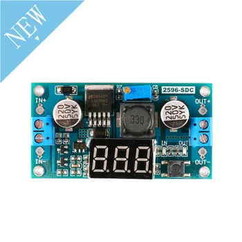 

LM2596 DC-DC Adjustable Step Down Buck Power Supply Module DC DC Voltage Regulator Module with LED Voltmeter