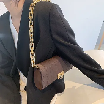 

Small Design Frosted Chain Armpit Bag Single Shoulder Women's Bag 2020 New Autumn Stone Pattern Phone Package C010