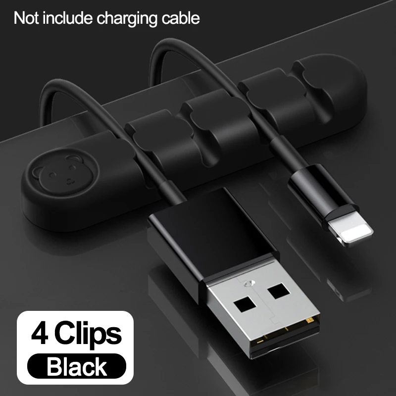 hdmi cables USB charger cable Organizer Cord cable Management Clip Charging Cable Winder Clips for Mouse Earphone Wire organizer Holder HDMI Cables