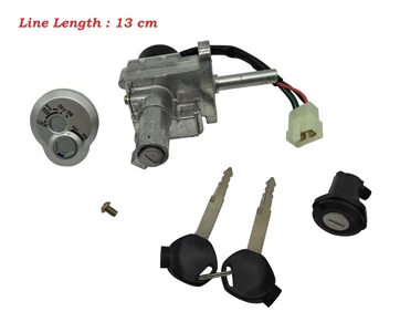 Ignition Set Hoist Z024 мопед скутер мотоциклетный замок для 125 4 поколения электрические комплекты дверных замков для Yamaha ZY125T-4 4 поколения Противоугонный замок - Цвет: Ignition Set Hoist