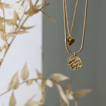 

Italian Double-Layer Vintage Lovely Snake Bone Chain Necklace