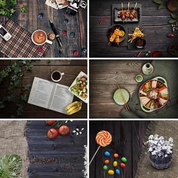 

Nitree Photography Backdrop Cloth Wooden Floor Texture Food Shooting Product Display Taking Pictures Background