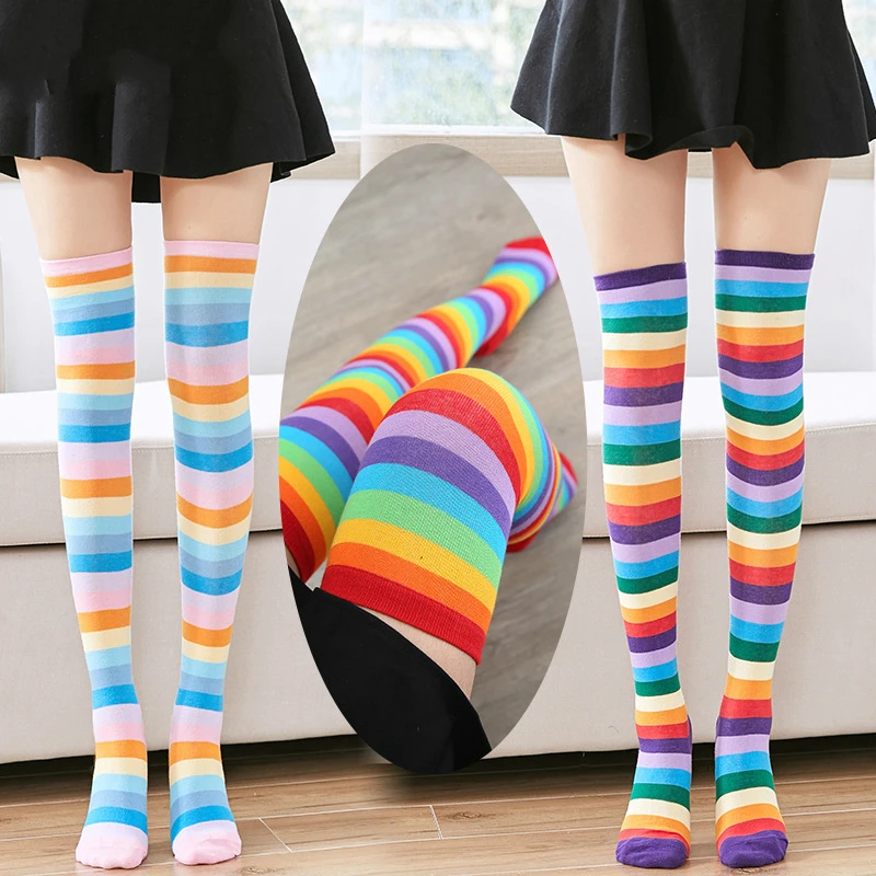 parlement Buigen Ringlet Overknee Sokken Voor Baby Meisjes Kleur Regenboog Elastische Leggings Anime  Cosplay Kostuum Volwassen En Kinderen Carnaval Halloween Party|Meisjes  Kostuum Accessoires| - AliExpress