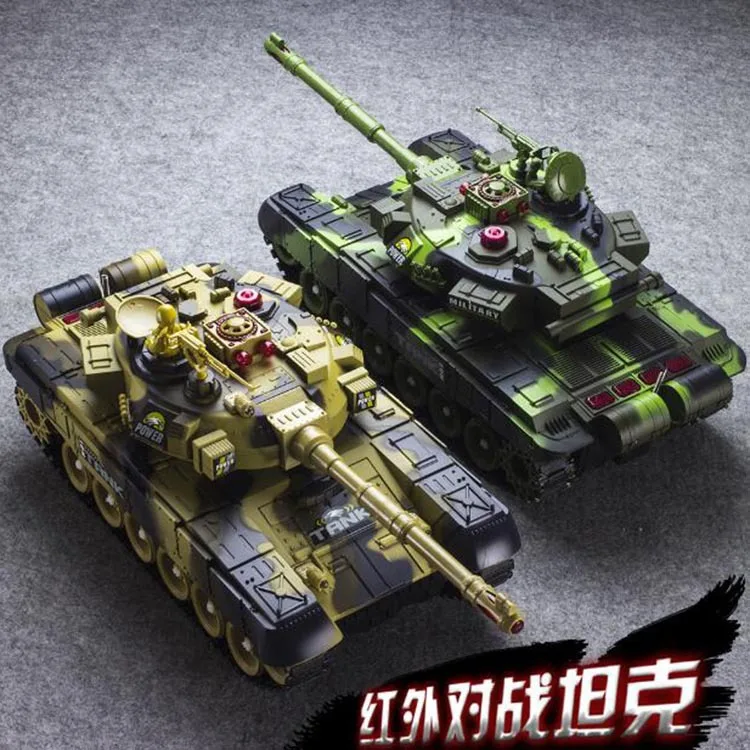 

Remote Control Tank Model Ultra Large Parent And Child Battle-Emission Charge Electric Children Off-road Toy Boy Car