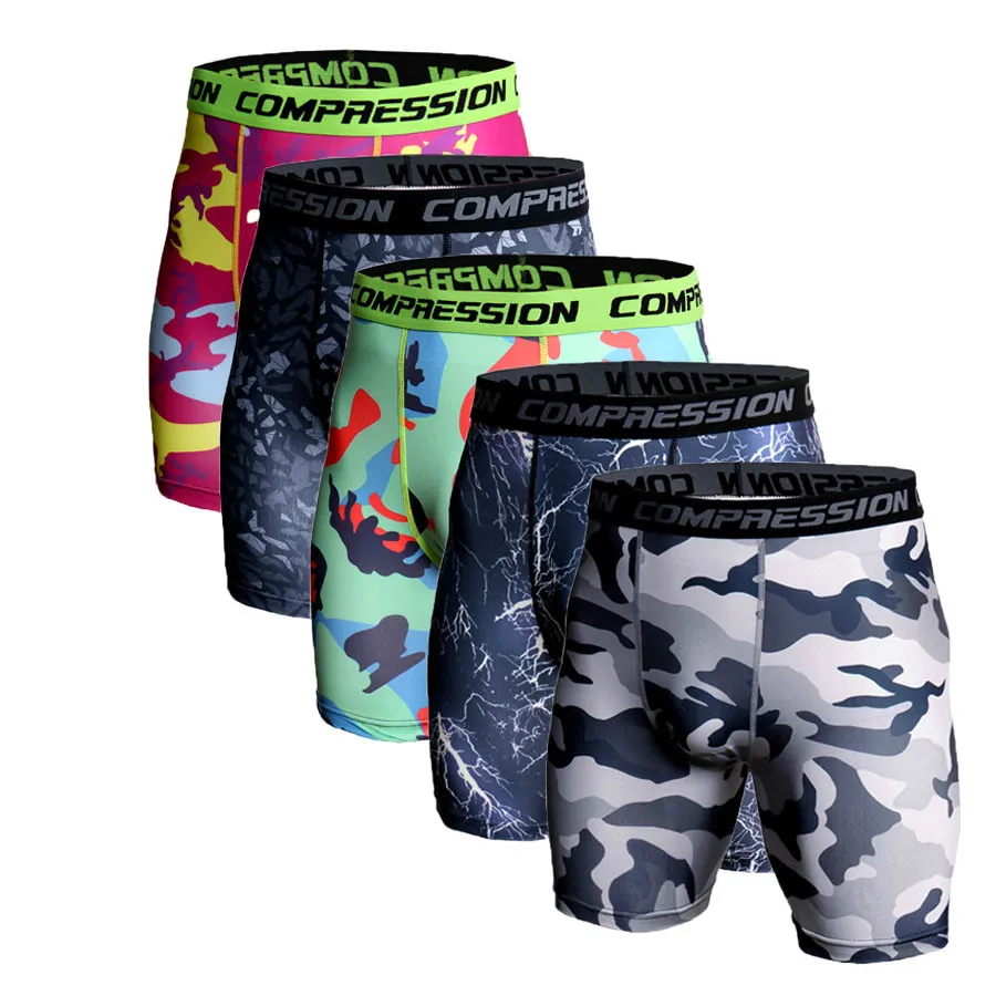 

Mens Compression Running Jogging Shorts Sport Tights 2018 Camouflage Bermuda Shorts Fitness Men Cossfit Gym Short Leggings Dry