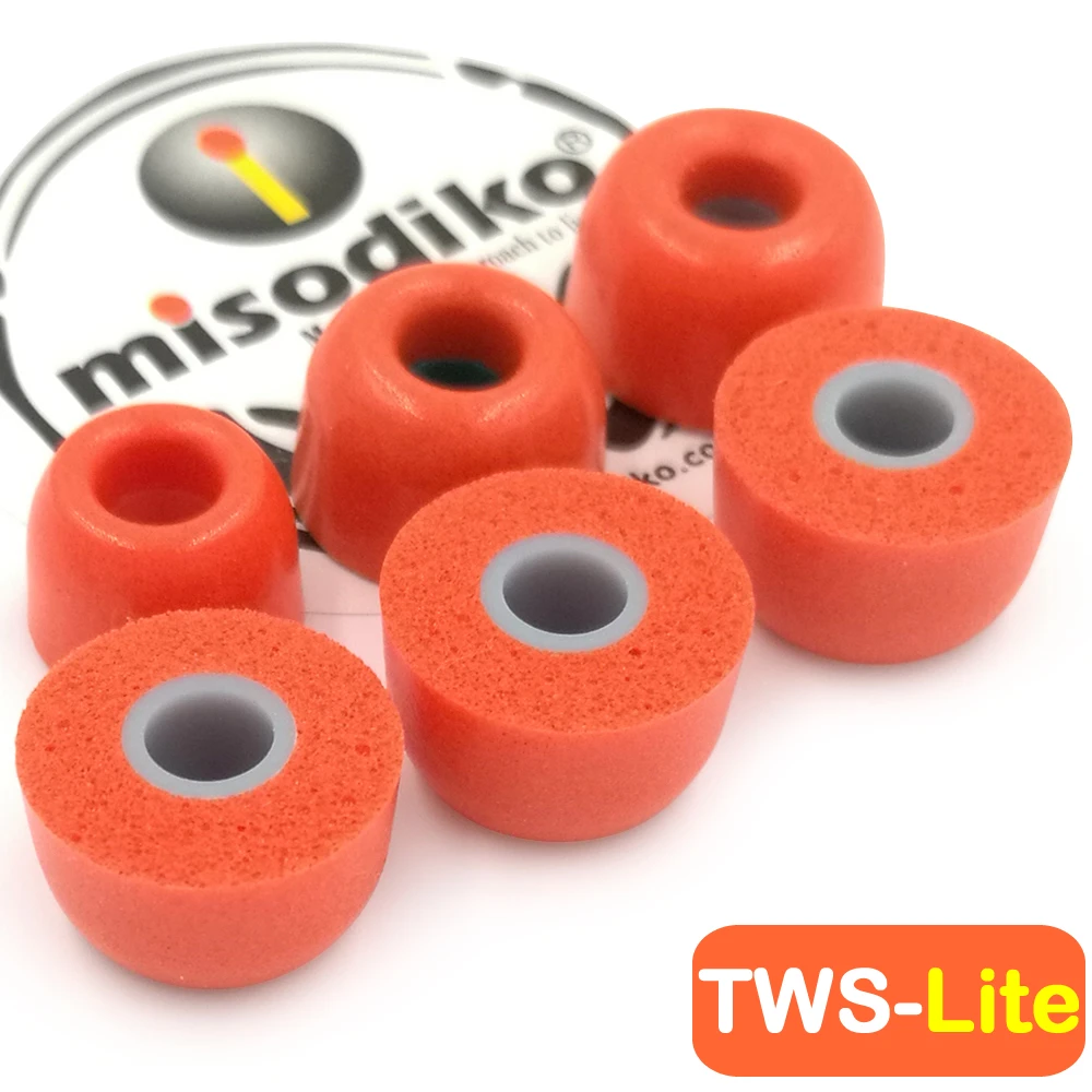 Misodiko TWS-Lite Memory Foam наконечники для наушников-для sony WF-1000XM3 SP700N 1000X, Jaybird Run X4 X3 X2 Freedom, Beoplay E8, BeatsX - Цвет: Size-Large