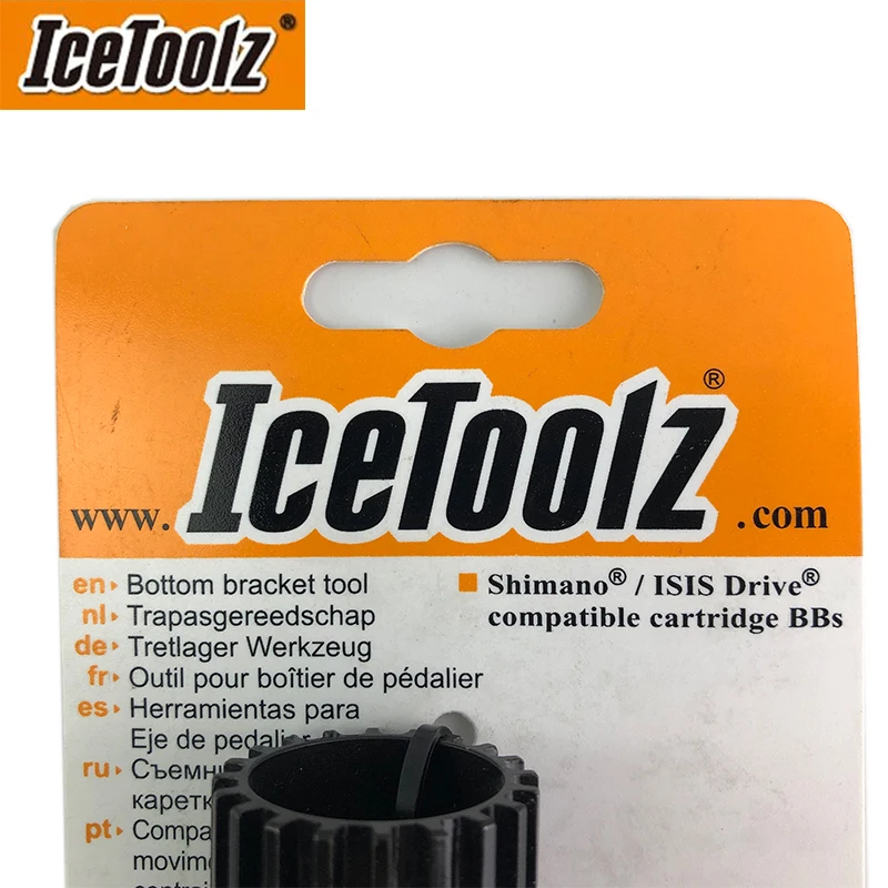 IceToolz Cartridge Bottom Bracket Tool - For Shimano 11B3 Bicycle Bottom Bracket Removal & Installation