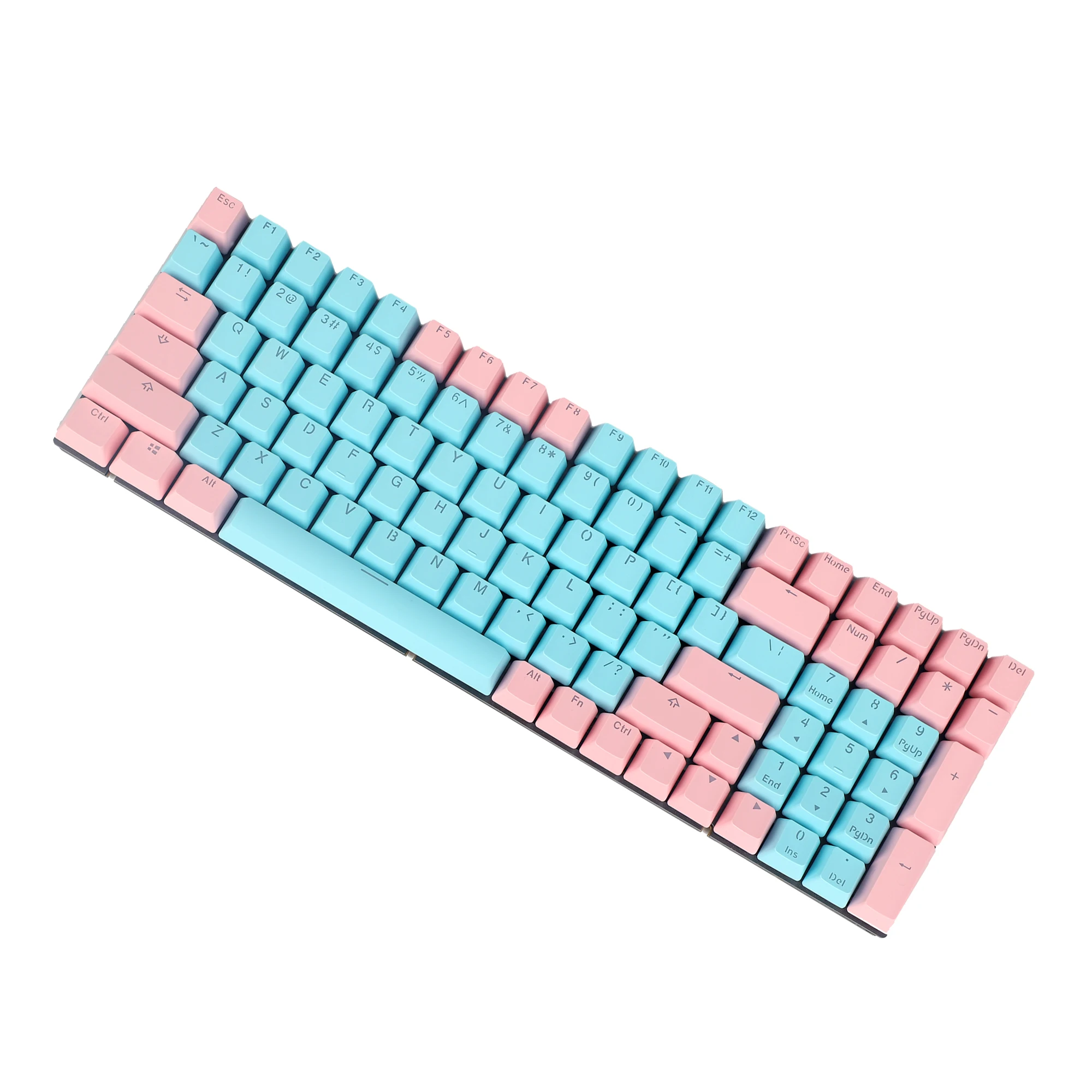 Pbt Doubleshot Backlit Keycaps Carbono Miami Teclado Mecânico mx Fc980m Kbd75 61 87 104 Keychron 124 Key 96 75 68 Keycaps - Imagem 3