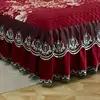 High Grade Luxury Soft Bed Skirt Winter Plush Thick Quilted Bed Cover Skirt King Queen Pad Bedspread Not Including Pillowcase ► Photo 2/6