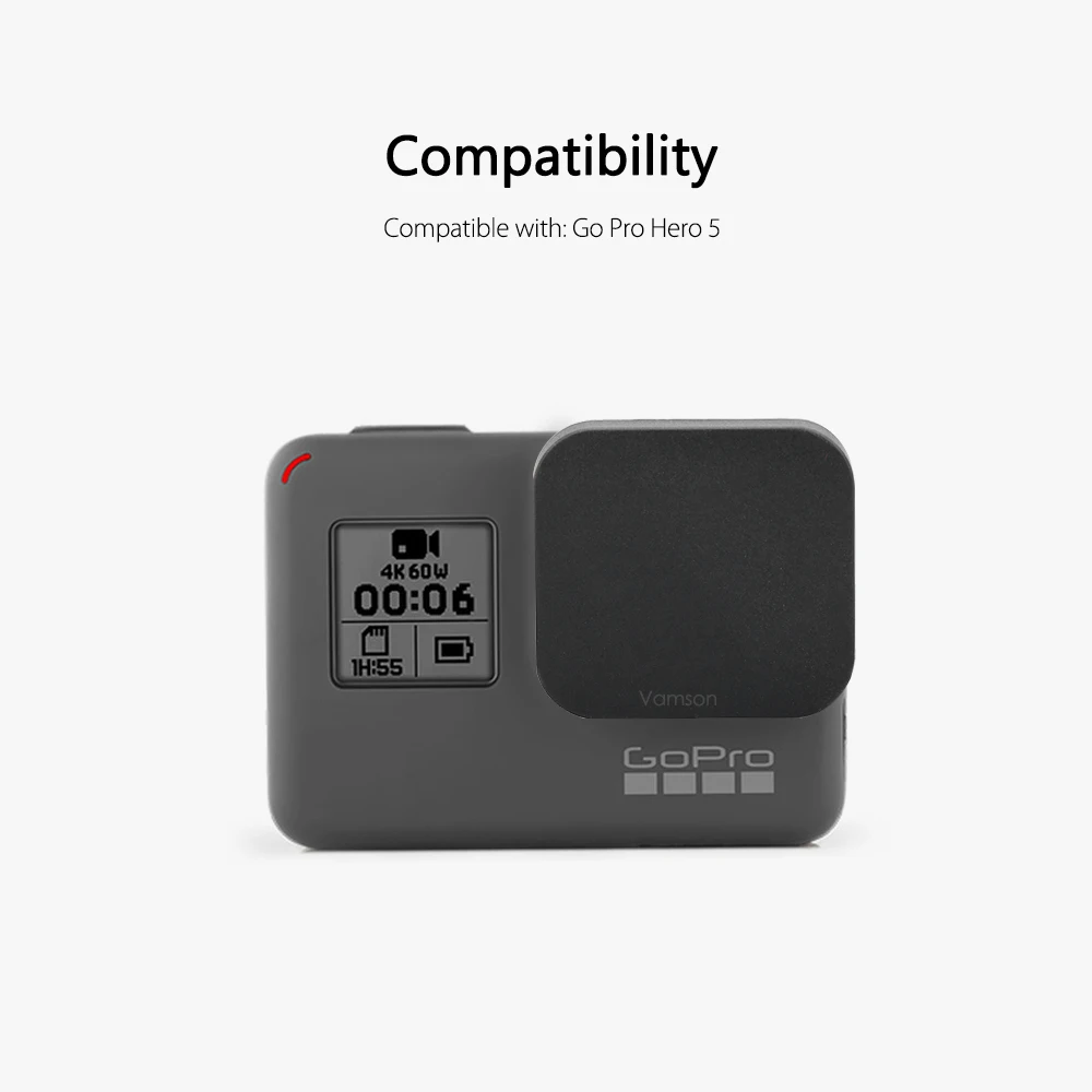 Vamson для Gopro Hero 7 Black 6 5 защитный чехол для объектива аксессуары Защитная крышка черная для Gopro Hero 5 камера VP709