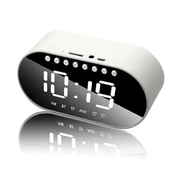 

New LED Alarm Clock Radio Home Bedroom Digital Clock Bluetooth Speakers Support Dual Alarm Clock/ FM Radio/ AUX-in/ TF Card