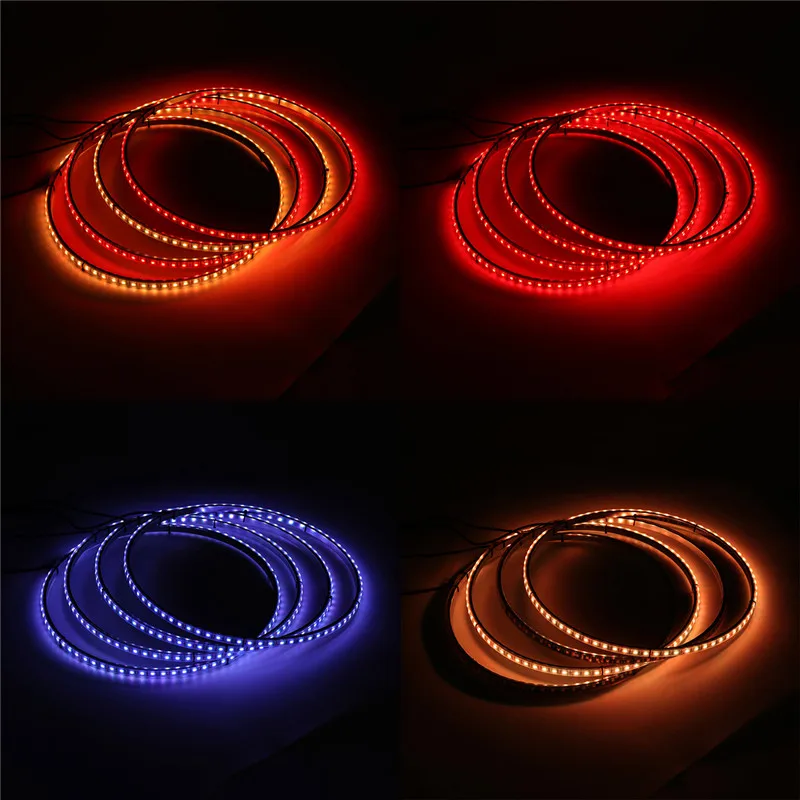4 шт. Автомобильные светодиодные кольцевые фары s RGB 5050 SMD светодиодный ные чипы 15 5