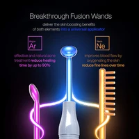 DARSONVAL Apparatus High Frequency Facial Machine For Hair Face Anti Aging Therapy Acne Tool Fusion Neon+Argon Wands Skin Beauty 2