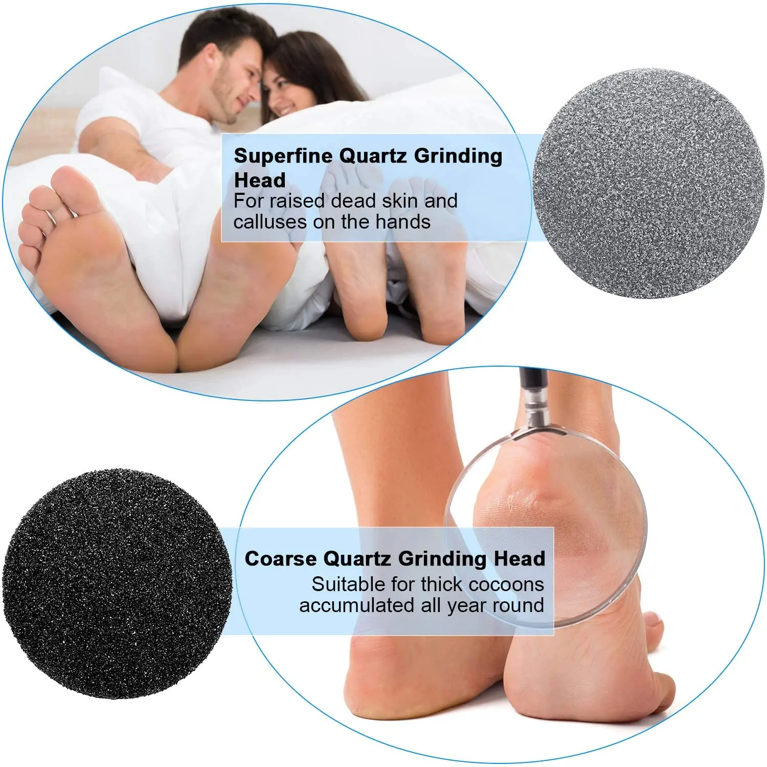 New Electric Foot Grinding Skin Hard Rupture Skin Trimmer Dead Skin Foot Pedicure Rechargeable Foot Care Tool Remover Callus 5