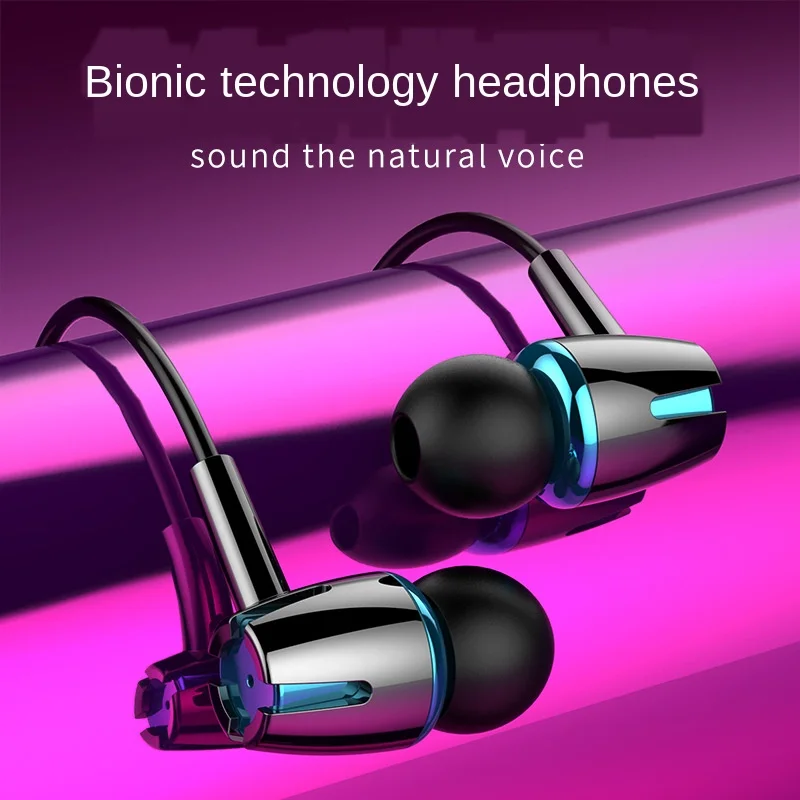

Suitable for Apple Android Luminous Stereo Bass In-Ear Earbuds with Microphone To Listen To Music Sports Headphones