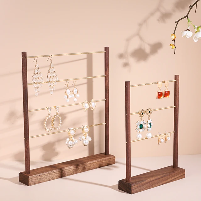 Accessories Display Stand Wood  Display Earring Holder Wood - Wood Earring  Stand - Aliexpress