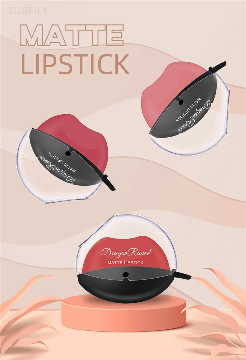 Feuchtigkeitsspendender Matter Lippenstift Wasserfest Und Langanhaltend_voghion.com